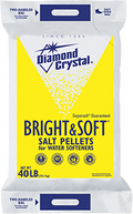 Diamond Crystal® Bright & Soft® Water Softener Salt Pellets.