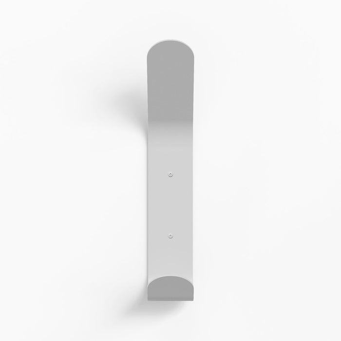 Doohooky El Maximo Wall Hook in white matte steel with minimalist design for sturdy and functional wall organization