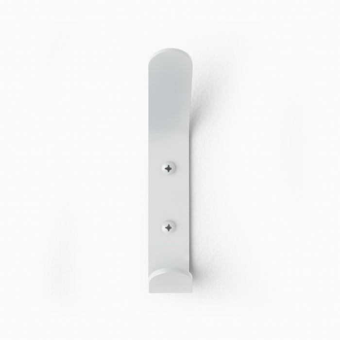 Doohooky Wall Hook in matte white steel minimalist design for organized entryways and functional wall hanging