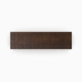 Espresso Rustic Wood Slab in solid hardwood with a textured, deep brown finish designed for custom floating shelves and display ledges.
