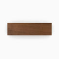 Espresso Wood Slab in solid hardwood with a smooth, rich chocolate finish, custom-cut for streamlined floating shelves and elegant display ledges.