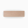 Glazed White Oak Wood Slab in solid hardwood with a smooth glazed finish, custom-cut for creating precise floating shelves and versatile display ledges.