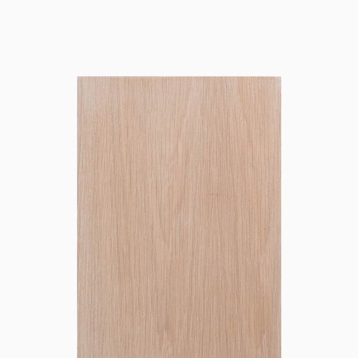 Glazed White Oak Wood Slab crafted from solid hardwood with a smooth, translucent finish, custom-cut for precise floating shelves and display ledges.