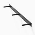 Glenn HD Floating Mantel Bracket in matte black steel designed for heavy-duty floating shelf hardware and wall display organization