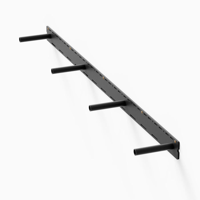 Glenn HD Floating Mantel Bracket in matte black steel sturdy floating shelf hardware for heavy-duty wall display and mantel support