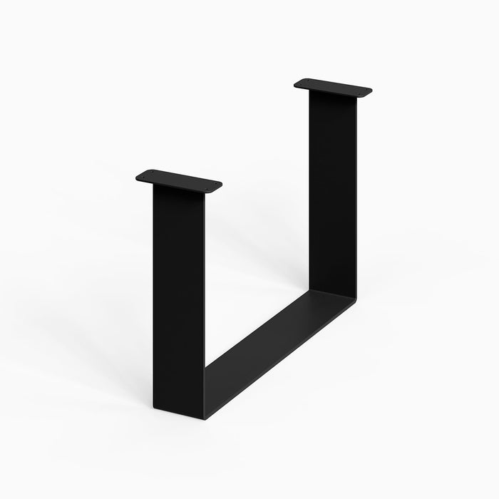 Minimalist black metal legs designed to support and elevate furniture, showcasing the Good Point Coffee Table Legs (Two Legs) by Shelfology for functional, durable use.