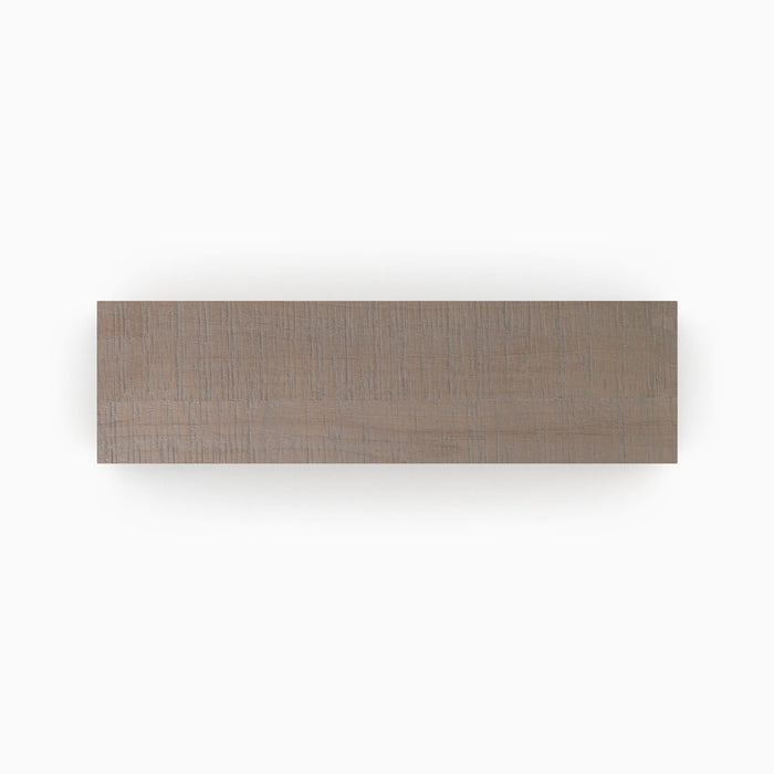 Hatch Grey Rustic Wood Slab floating shelf in muted grey with rustic textures for stylish wall display and organization