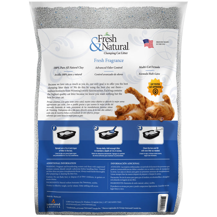 Intersand Fresh & Natural Advanced Odor Control Fresh Fragrance Clumping Cat Litter