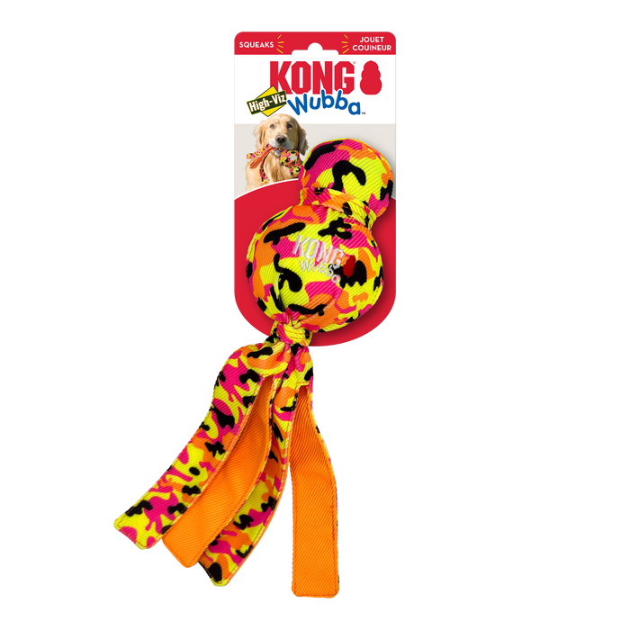 KONG Wubba Ballistic High-Viz Dog Toy