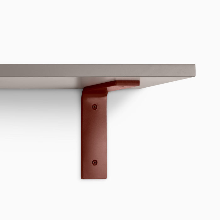 Leif Arsenic Wall Shelf with solid alder wood and rust-resistant metal bracket for sturdy wall shelf display and organization