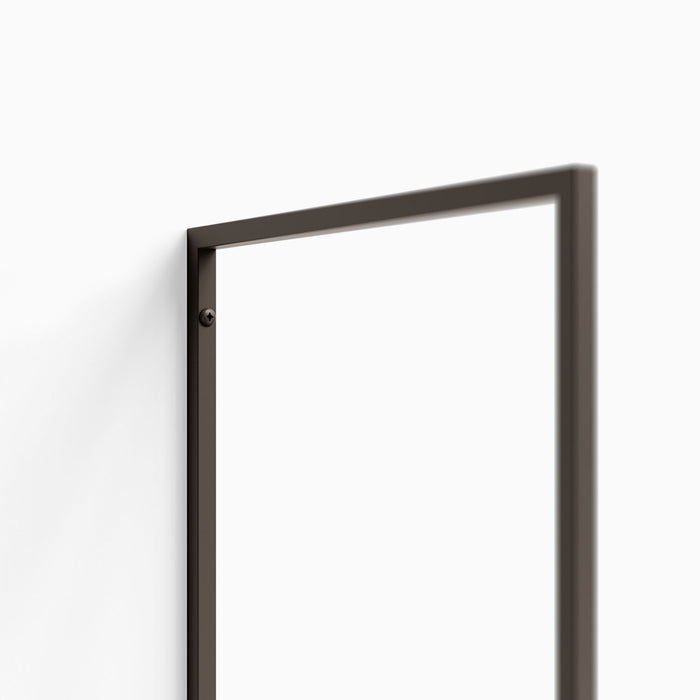Lloyd 1 Tiered Shelf Bracket in dark steel finish with clean lines for minimalist floating shelf and wall display support