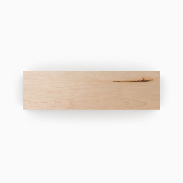 Maple Wood Slab with natural grain and smooth finish showcasing solid hardwood for custom floating shelves or display ledges
