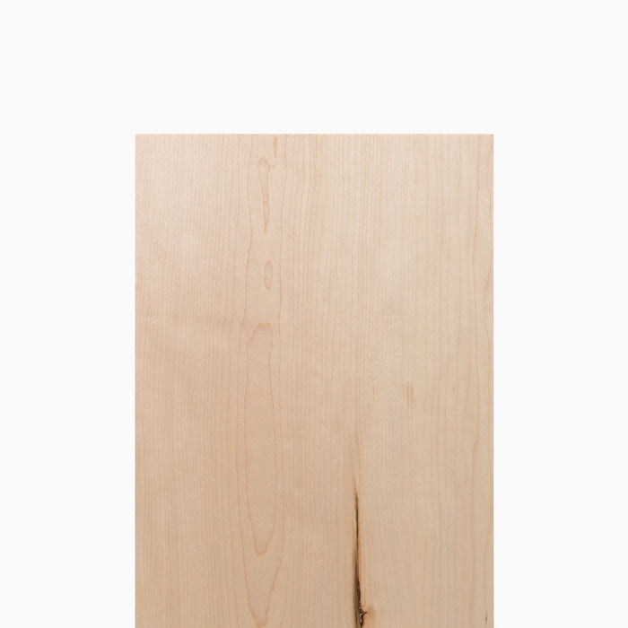 Maple Wood Slab showing smooth natural grain and clear finish for minimalist wall shelf displays or custom floating shelves