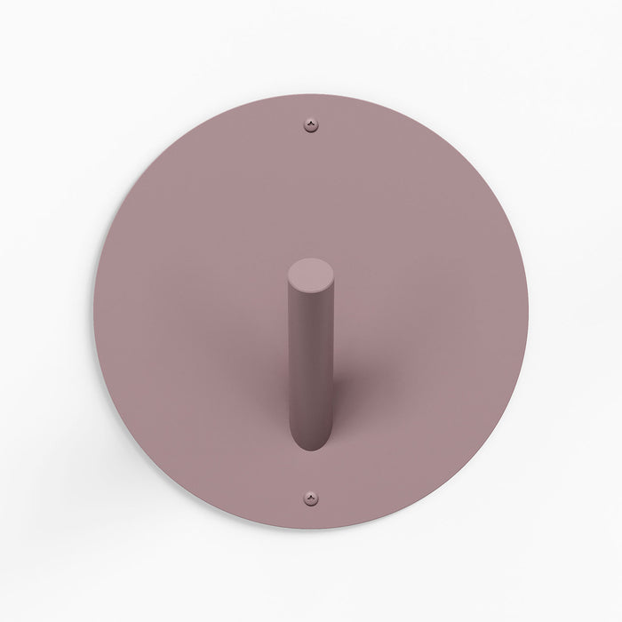 Mega Peggy Round 1 Wall Hook in purpledusk steel with oversized minimalist design for sturdy wall hooks and organization