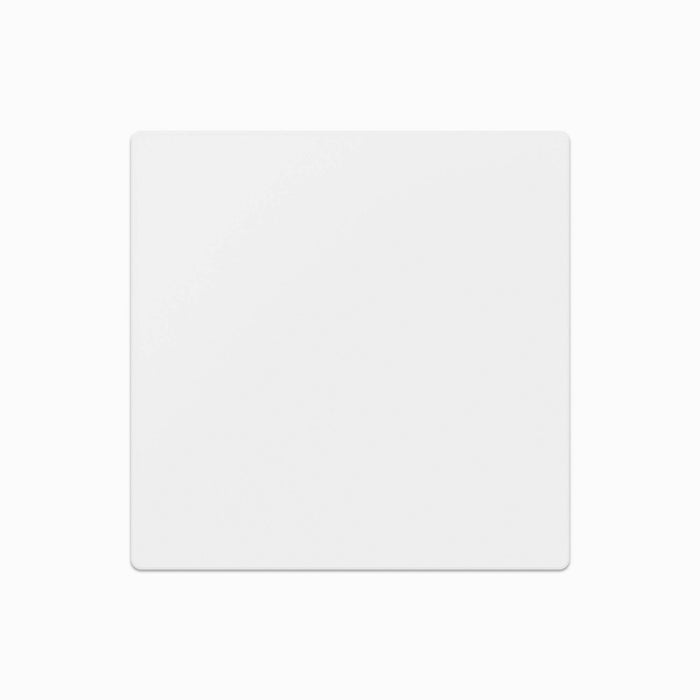 Metal Swatches in a matte white finish offering a durable, modern powder coat option for sleek floating shelf hardware
