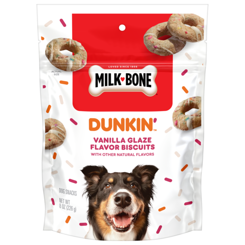 Milk-Bone® Dunkin’™ Vanilla Glaze Flavor* Dog Biscuits With Other Natural Flavors