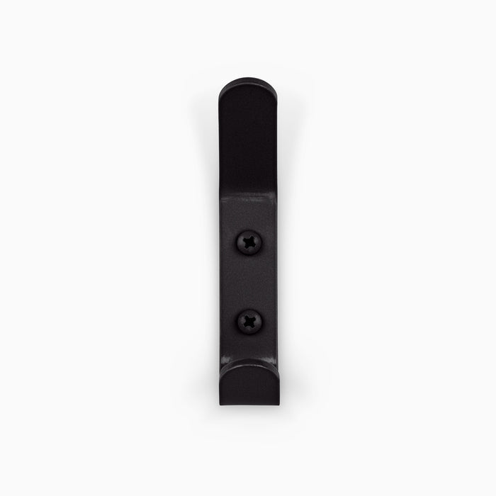 Mini Doohooky Wall Hook in matte black steel with a sleek minimalist design for versatile wall hooks and hangers by Shelfology
