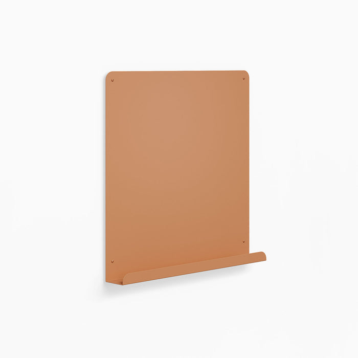 Mosey Ledge Magnet Board in warm clay tone with a slim ledge and magnetic surface for notes and reminders