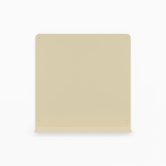 Mosey Ledge Magnet Board in soft dune beige with a slim ledge and magnetic surface for notes and organization