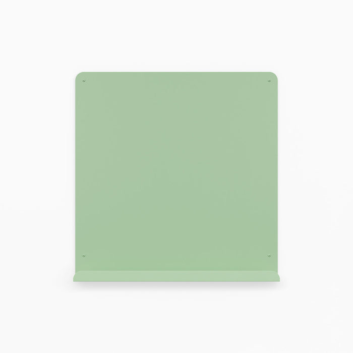 Mosey Ledge Magnet Board in soft mint green with magnetic surface and slim ledge for notes, reminders, and small items