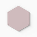 Mosey Shapes Hexagon Magnet Board in muted purple steel with sleek multi-use design for modern wall display and organization