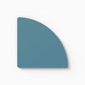 Mosey Shapes Quarter-Circle Magnet Board in rich shelfgeek blue steel for flexible and stylish wall organization