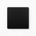 Mosey Shapes Square Magnet Board in matte black steel with minimalist design for sleek wall organization and display