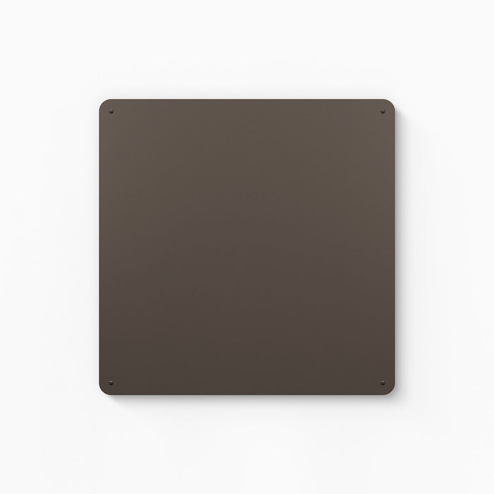 Mosey Shapes Square Magnet Board in tungsten matte steel with minimalist design for sleek wall organization and display