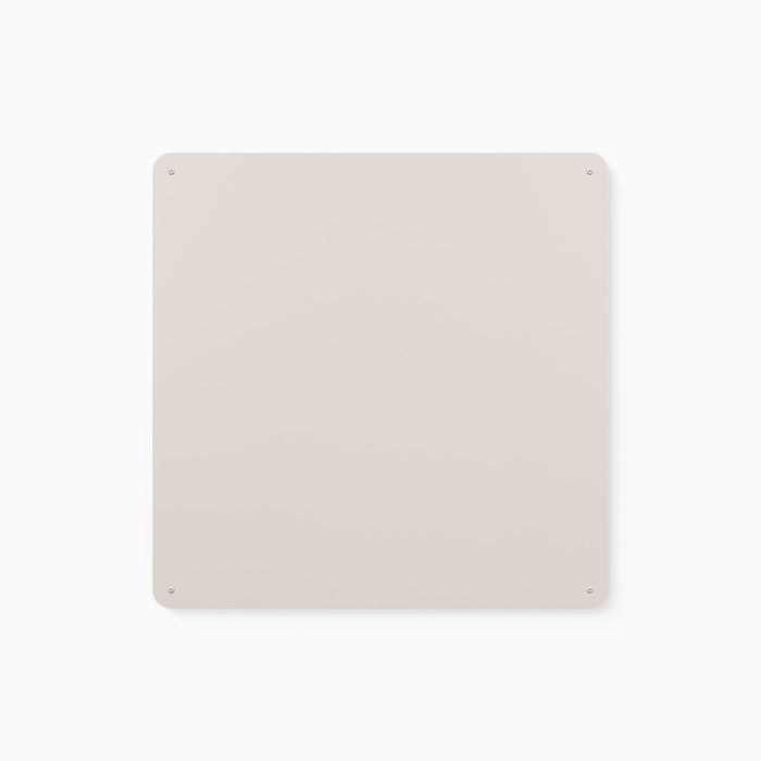 Mosey Shapes Square Magnet Board in warm beige steel with minimalist style for versatile wall display and organization
