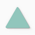 Mosey Shapes Triangle Magnet Board in aqua steel with minimalist design for versatile wall display and organization