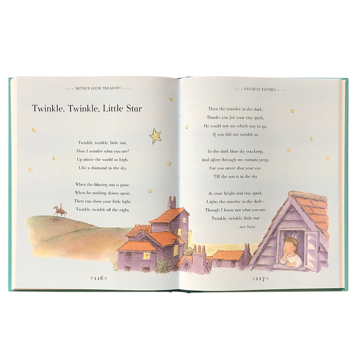 Mother Goose Treasury Nursery Rhyme Book