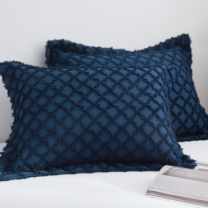 MyTickie Chenille Collection Pillow Shams (Set of 2)