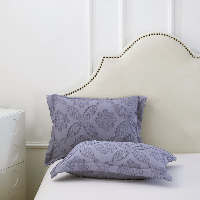 MyTickie Chenille Collection Pillow Shams (Set of 2)