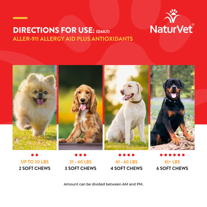 NaturVet Scoopables Aller-911 Allergy Aid For Dogs Chews
