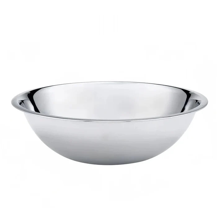 New Browne Mixing Bowl, 8qt/7.6L, 13.3"/33.8cm, Stainless, Mirror Finish (574958) - Falcon Restaurant Supply - 1