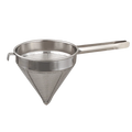 New Browne Soup Strainer, Fine Mesh, 12"/30.5cm, 6.8qt/6.4L, Stainless, 18/8 (575412) - Falcon Restaurant Supply - 1