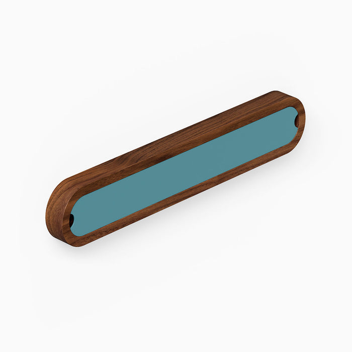 Nico Knife Rail featuring mixed-material design with solid hardwood frame and steel back, crafted for functional wall storage and organization.