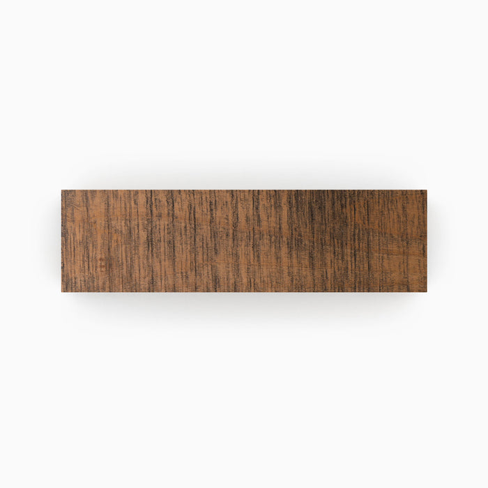 Nutmeg Rustic Wood Slab with warm brown tones and natural wood grain for stylish wall shelf display or organization.