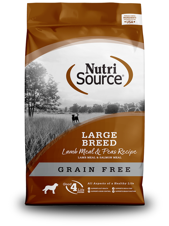 NutriSource® Grain Free Large Breed Lamb Meal & Peas Recipe