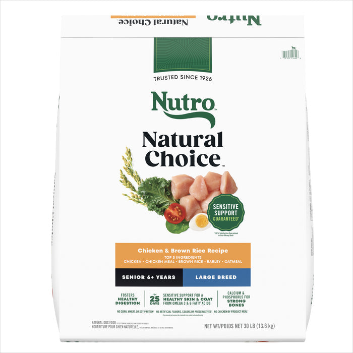 Nutro Natural Choice Large Breed Senior Dog Food, Chicken & Brown Rice Recipe