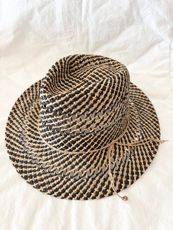Open Weave Straw Hat ~ 2 Styles