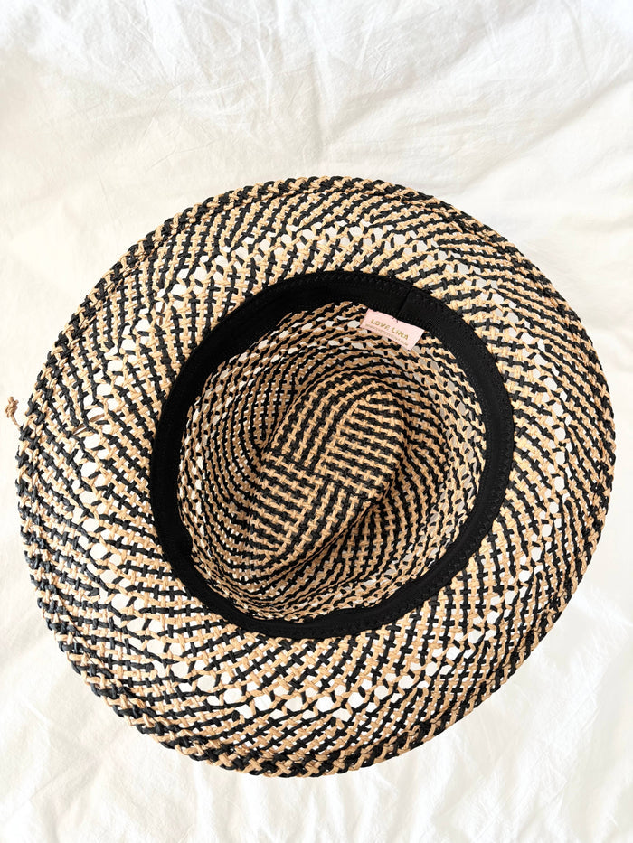 Open Weave Straw Hat ~ 2 Styles