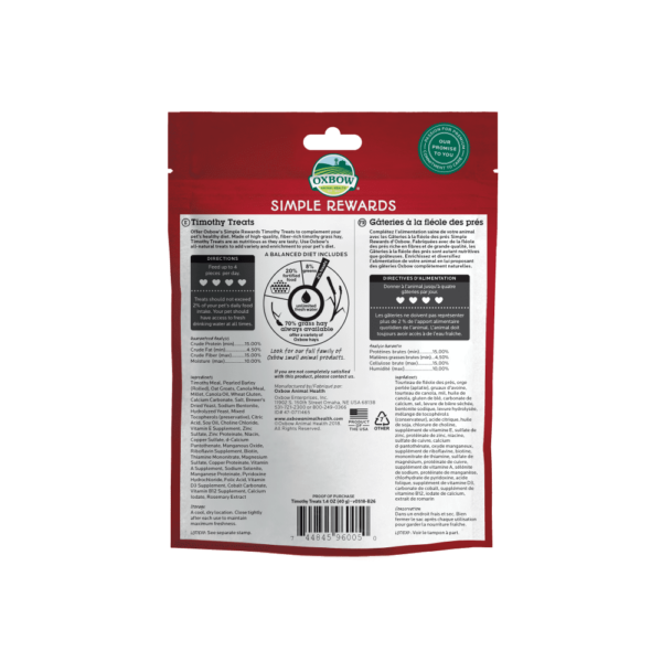 Oxbow Simple Rewards Timothy Treats