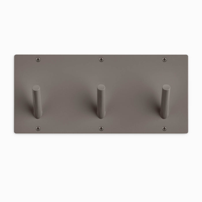Peggy Square 3 Wall Hook in arsenic with compact, sturdy design for functional and durable wall hooks by Shelfology