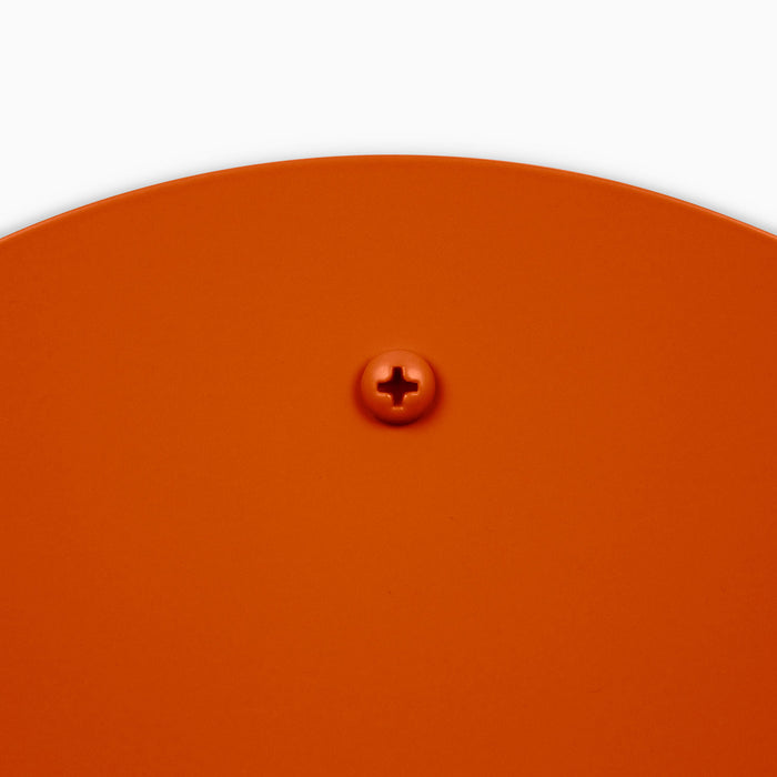 Powder Coated Fasteners (12ct) in vibrant red with matte finish securing minimalist floating shelf hardware component