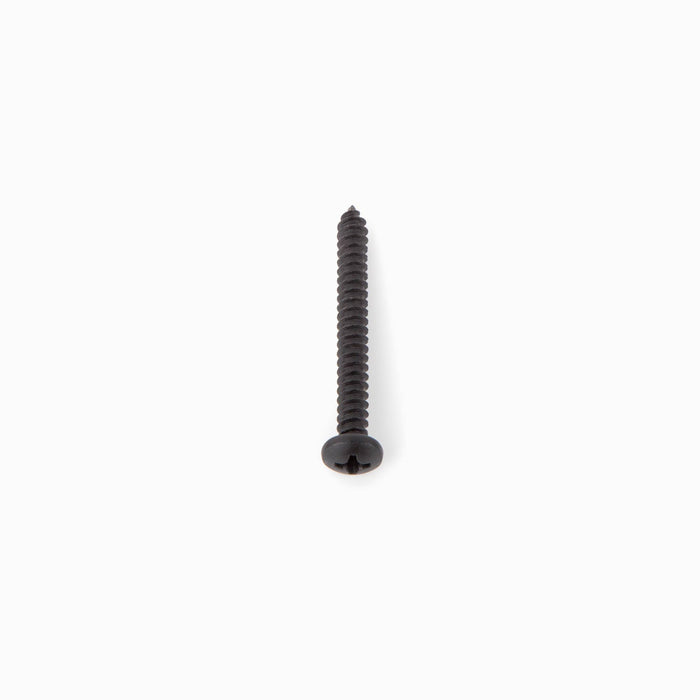 Powder Coated Fasteners (12ct) in matte black finish with Phillips button head for floating shelf hardware installation
