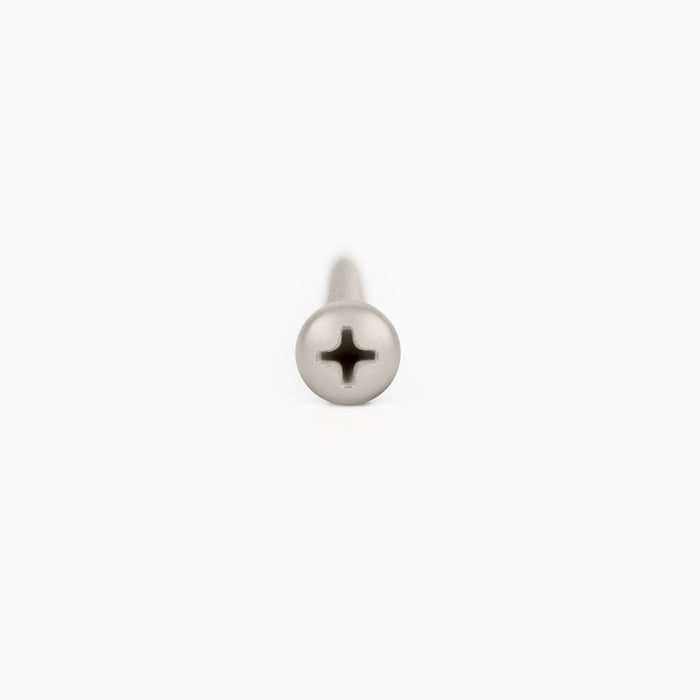 Powder Coated Fasteners (12ct) in concrete-inspired finish with Phillips head, designed for durable floating shelf hardware installation