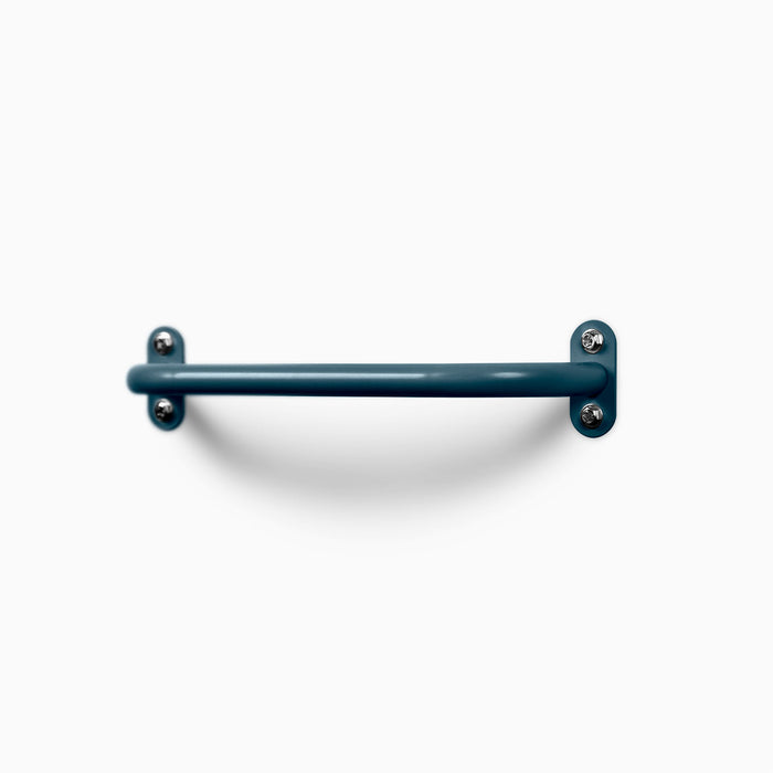 Randle 24" Monkey Bars + Wall Ladder - Bulk Clearance in steely blue steel for durable wall-mounted climbing accessory