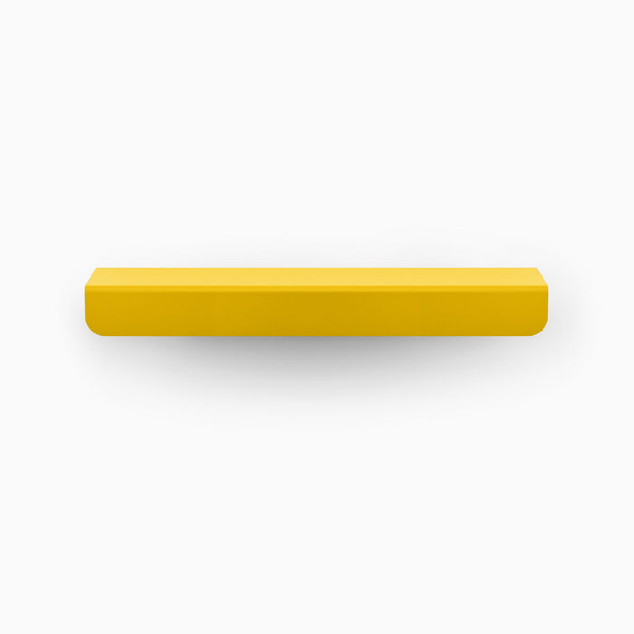 Rem Cabinet Pull - None in bold yellow with a clean, minimalist design for durable shelf and wall hardware integration