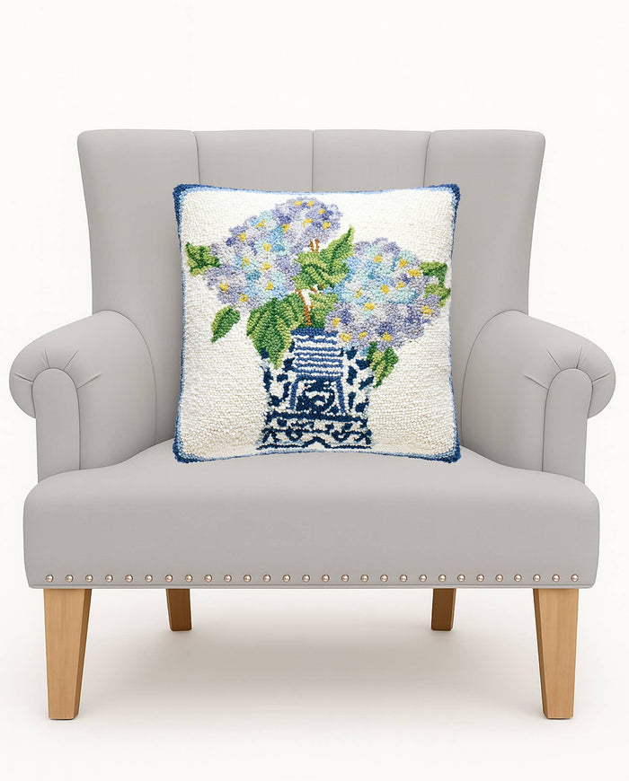 Rhapsody In Blue Hook Pillow ~ Sally Eckman Roberts